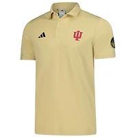 Polo adidas Tan Indiana Hoosiers Salute to Service Ultimate365 Solid pour homme