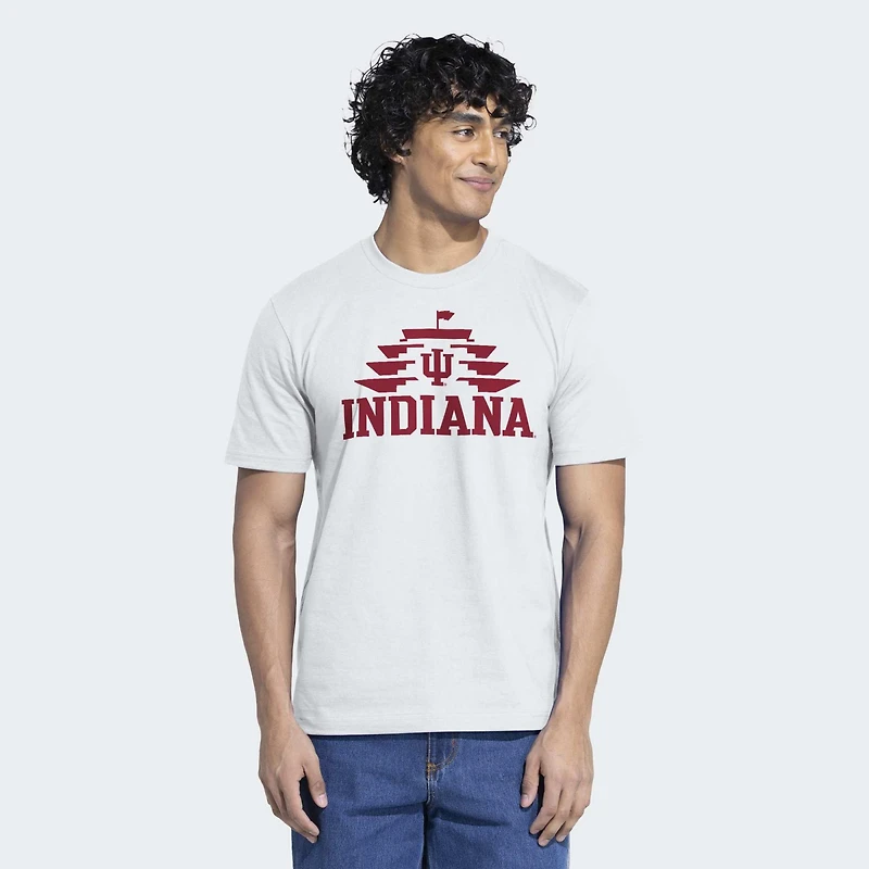 Men's adidas  White Indiana Hoosiers IU x Indy 500 T-Shirt
