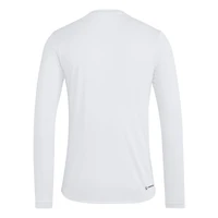 Men's adidas White Indiana Hoosiers Legacy On Lock Pregame Long Sleeve T-Shirt