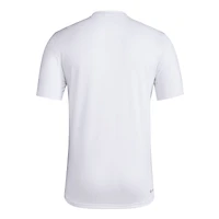 Men's adidas White Indiana Hoosiers Primary Locker Logo Pre-Game AEROREADY T-Shirt