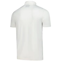 Polo adidas blanc Indiana Hoosiers Wear Pink pour homme, lutte contre le cancer du sein