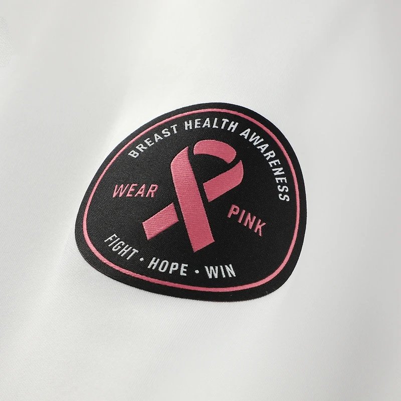 Men's adidas White Indiana Hoosiers Wear Pink Breast Cancer Awareness Polo