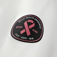 Men's adidas White Indiana Hoosiers Wear Pink Breast Cancer Awareness Polo