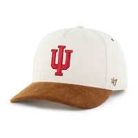 Casquette Carhartt x '47 Indiana Hoosiers Undyed Relaxed Hitch pour homme, coloris naturel/marron, ajustable