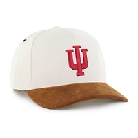 Men's Carhartt x '47 Natural/Brown Indiana Hoosiers Undyed Relaxed Hitch Adjustable Hat