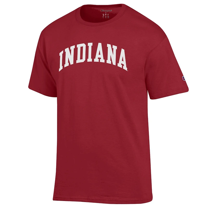 T-shirt basique Arch Champion Crimson Indiana Hoosiers pour homme