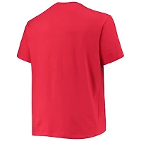 T-shirt pour homme Champion Crimson Indiana Hoosiers Tailles Big & Tall Arch Over Wordmark