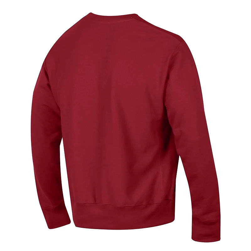 Sweat-shirt Champion Crimson Indiana Hoosiers Relentless Reverse Weave pour homme