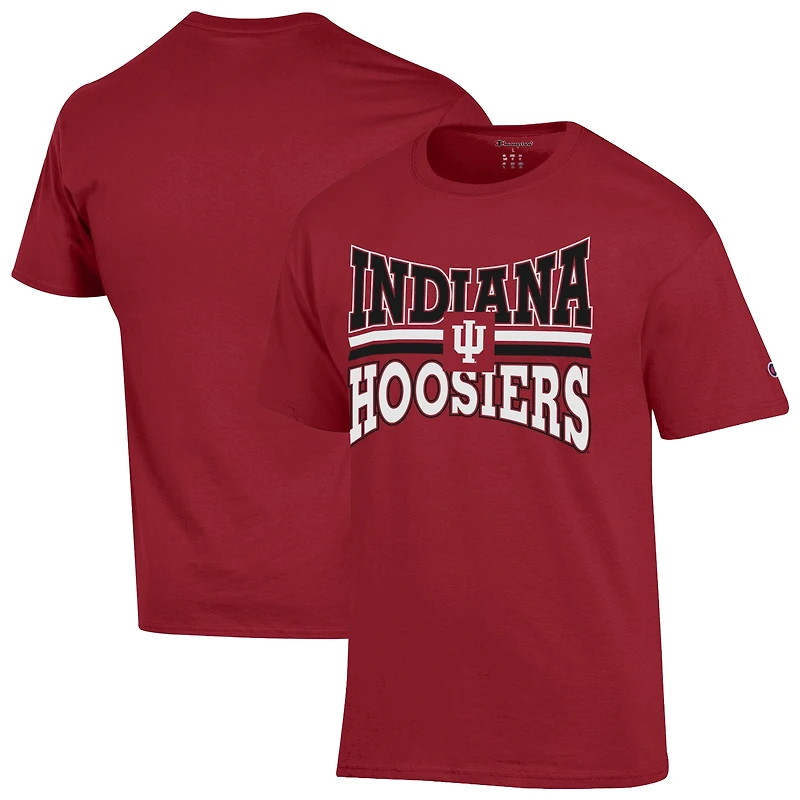 Men's Champion  Crimson Indiana Hoosiers Team Zoom T-Shirt