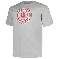 T-shirt Champion Heather Grey Indiana Hoosiers Big & Tall Circle Logo pour hommes