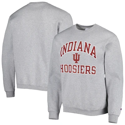 Sweat-shirt Champion Indiana Hoosiers High Motor pour homme, gris chiné