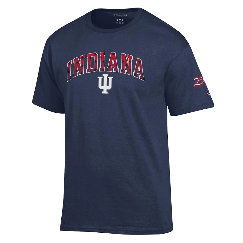 Men's Champion Navy Indiana Hoosiers Americana 250th Arch T-Shirt