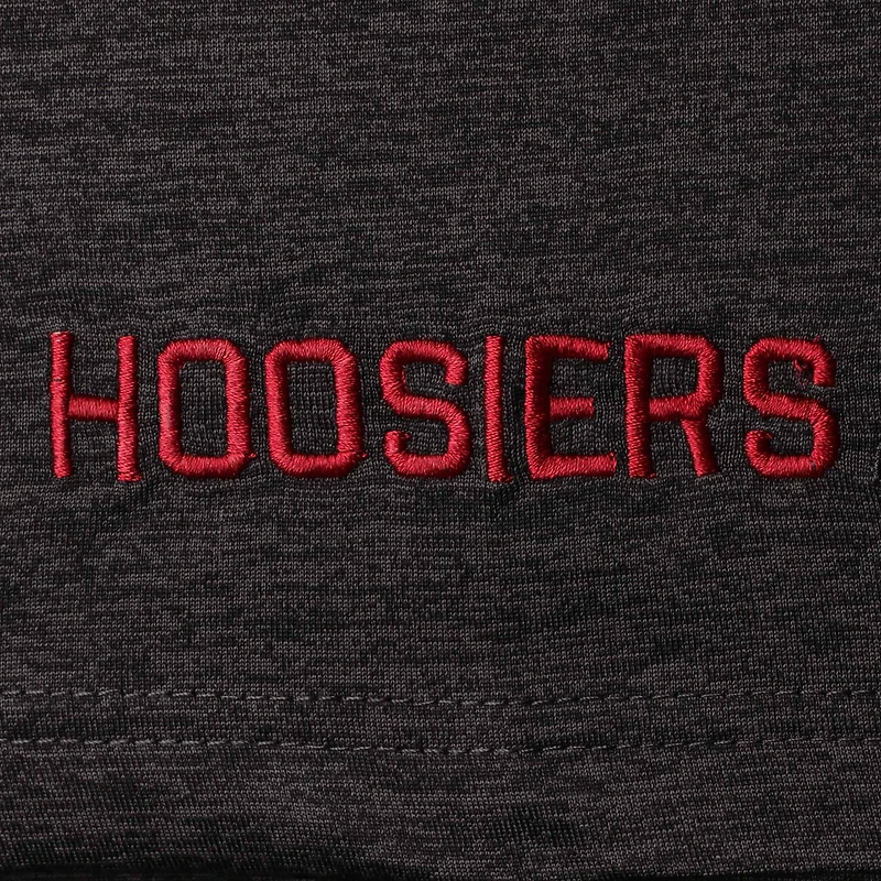 Men's Colosseum Black Indiana Hoosiers Big & Tall Down Swing Polo