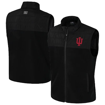 Gilet zippé intégral Colosseum Black Indiana Hoosiers Block The Sun pour homme