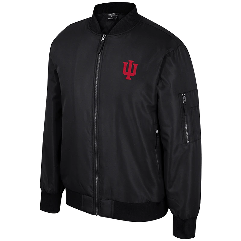 Blouson aviateur Colosseum Indiana Hoosiers entièrement zippé pour homme