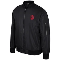 Blouson aviateur Colosseum Indiana Hoosiers entièrement zippé pour homme