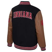 Veste universitaire à boutons-pression Colosseum Indiana Hoosiers Letterman pour homme
