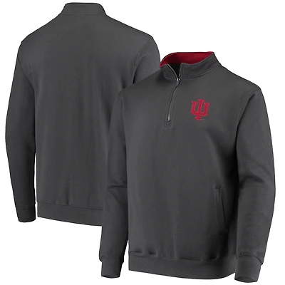 Colosseum Charcoal Indiana Hoosiers Tortugas Logo Quarter-Zip Pullover pour homme