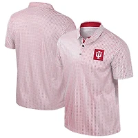 Men's Colosseum Crimson Indiana Hoosiers Big & Tall Marty Rival Polo