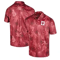 Men's Colosseum Crimson Indiana Hoosiers Big & Tall Palms Polo