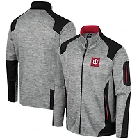 Veste entièrement zippée Colosseum Grey Indiana Hoosiers Silberman pour hommes
