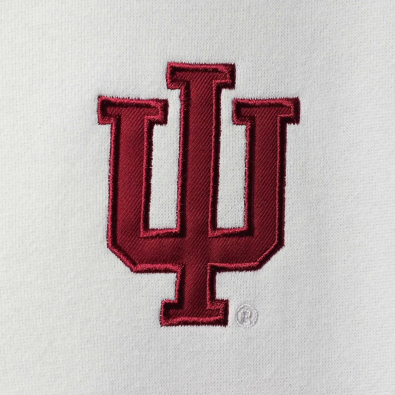 Colosseum pour homme Blanc Indiana Hoosiers Tortugas Logo Quarter-Zip Jacket