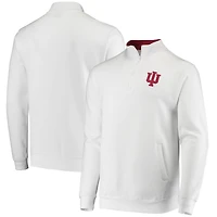 Colosseum pour homme Blanc Indiana Hoosiers Tortugas Logo Quarter-Zip Jacket