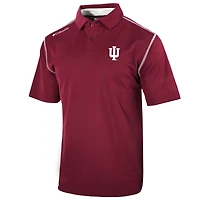 Men's Columbia Crimson Indiana Hoosiers Omni-Wick Shotgun Polo