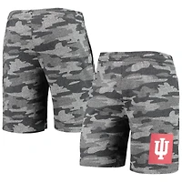 Short de détente Indiana Hoosiers Camo Backup Terry Jam Concepts Sport pour hommes, anthracite/gris
