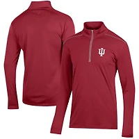 Men's Crimson Indiana Hoosiers Classic Jacquard Quarter-Zip Pullover Top