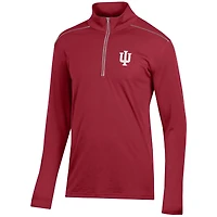 Pull-over à col zippé 1/4 en jacquard classique Indiana Hoosiers pour homme