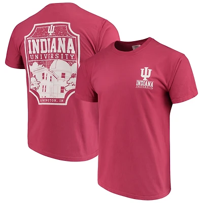 T-shirt cramoisi Indiana Hoosiers Comfort Colors Campus Icon pour homme