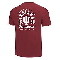 T-shirt confortable pour homme avec superposition de mascotte Crimson Indiana Hoosiers