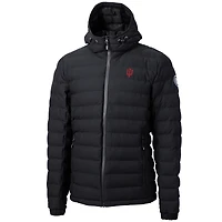Doudoune zippée intégrale Cutter & Buck noire Indiana Hoosiers Mission Ridge Repreve Eco pour homme