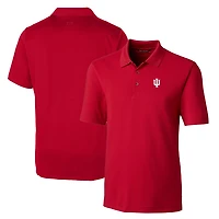 Men's Cutter & Buck Crimson Indiana Hoosiers Big Tall Forge Stretch Polo