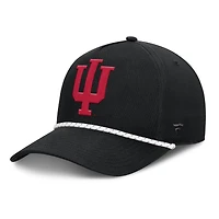 Casquette ajustable Fanatics Black Indiana Hoosiers Undertone Rope pour homme