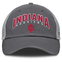 Men's Fanatics Charcoal Indiana Hoosiers Ionic Trucker Adjustable Hat