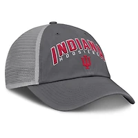 Men's Fanatics Charcoal Indiana Hoosiers Ionic Trucker Adjustable Hat