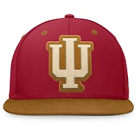 Casquette ajustée NoBo pour homme, couleur cramoisie/marron, des Indiana Hoosiers