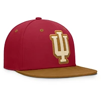 Casquette ajustée NoBo pour homme, couleur cramoisie/marron, des Indiana Hoosiers