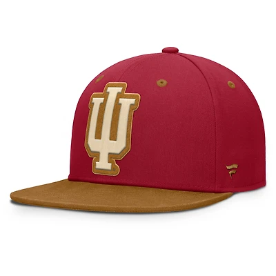 Casquette ajustée NoBo pour homme, couleur cramoisie/marron, des Indiana Hoosiers