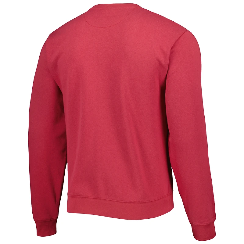 Men's League Collegiate Wear Crimson Indiana Hoosiers 1965 Arch Essential Lightweight Pullover Sweatshirt