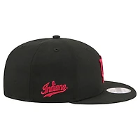 Casquette snapback New Era noire pour homme Indiana Hoosiers Team 9FIFTY