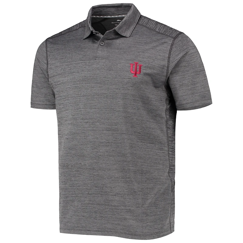 Men's Tommy Bahama Gray Indiana Hoosiers Delray IslandZone Polo