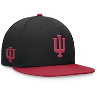 Men's Top of the World Black/Crimson Indiana Hoosiers Rally Two-Tone Fitted Hat