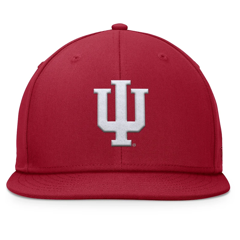 Casquette Snapback fondamentale Top of the World Crimson Indiana Hoosiers pour hommes