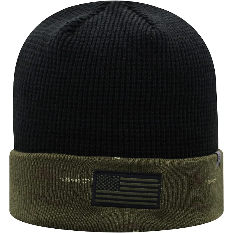 Top of the World Olive/Black Indiana Hoosiers OHT Military Appreciation Skully Cuffed Knit Hat