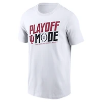 T-shirt blanc pour homme Indiana Hoosiers 2025-26 College Football Playoff, protection de passe