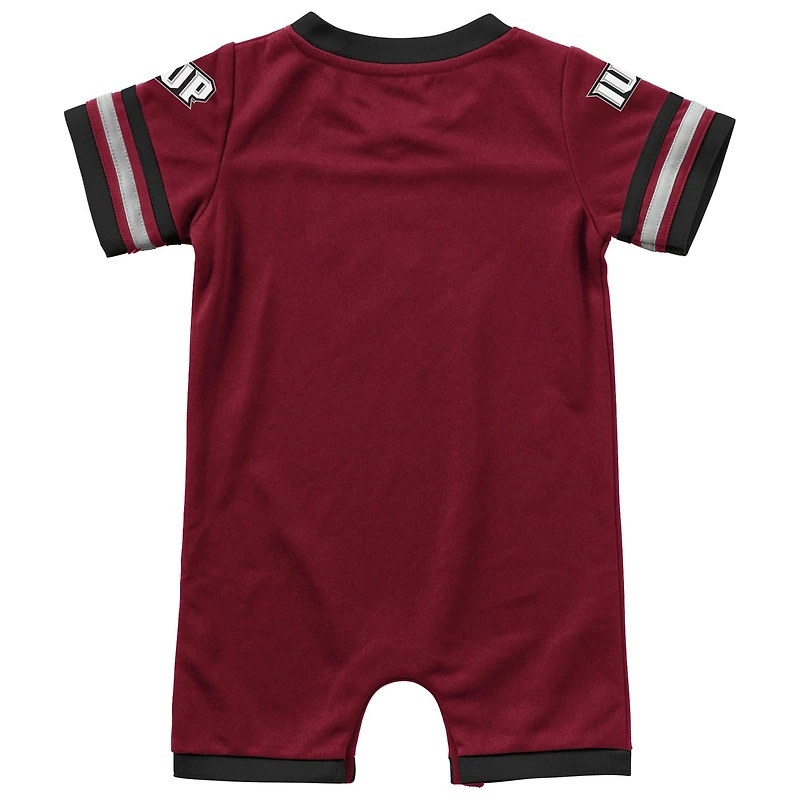 Barboteuse Colosseum Crimson Indiana Hoosiers Bumpo Football Logo pour nouveau-né et nourrisson