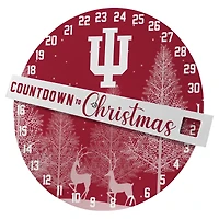 Pegasus Indiana Hoosiers Countdown to Christmas Wall Sign